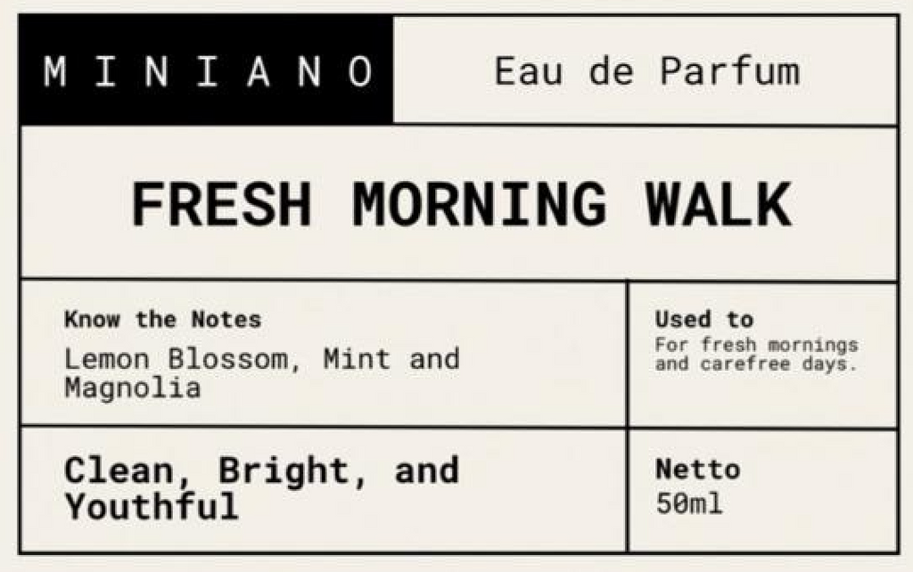 MEMOIRÉ MINIANO EAU DE PARFUM