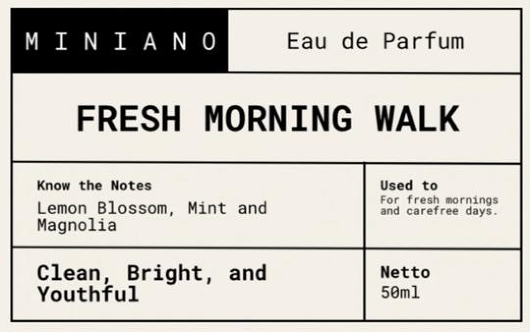 MEMOIRÉ MINIANO EAU DE PARFUM