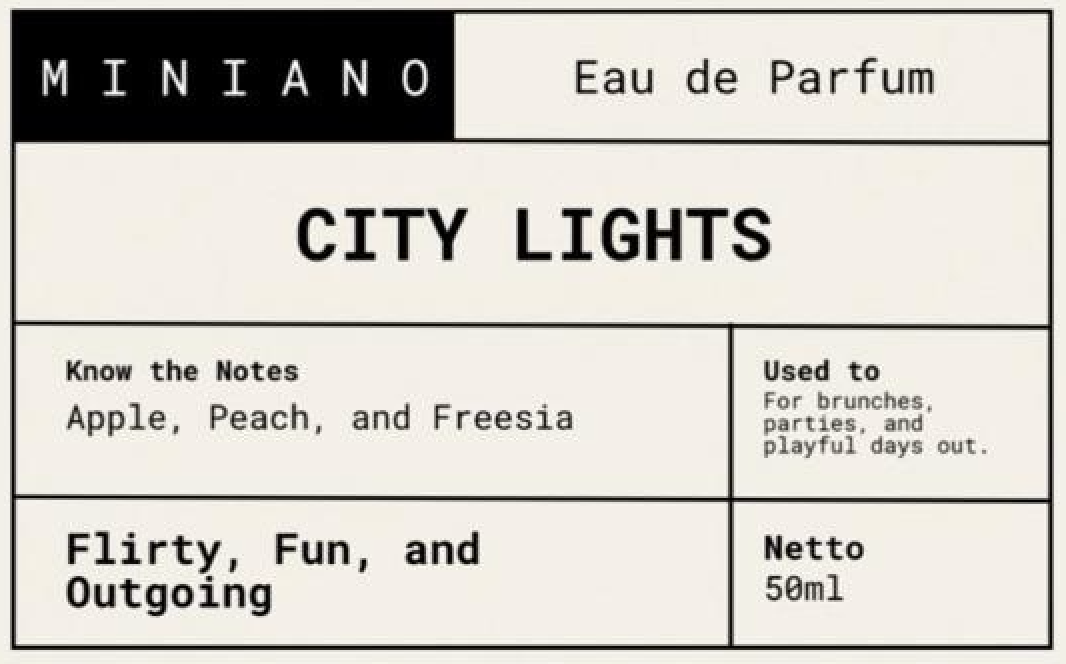 MEMOIRÉ MINIANO EAU DE PARFUM