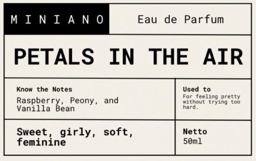 MEMOIRÉ MINIANO EAU DE PARFUM