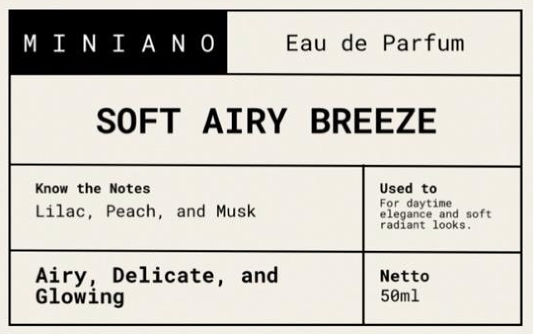 MEMOIRÉ MINIANO EAU DE PARFUM