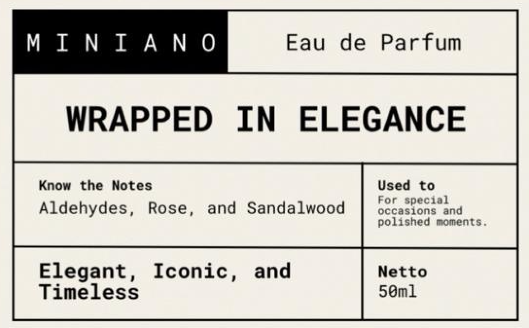 MEMOIRÉ MINIANO EAU DE PARFUM